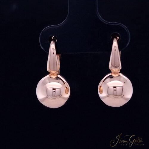 Round Ball Drop Earrings