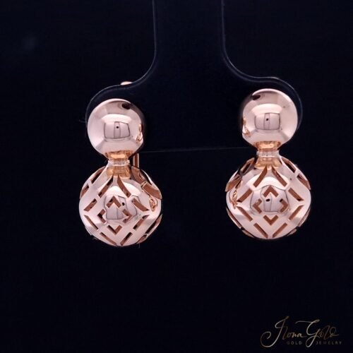 Geometric Filligree Drop Earrings