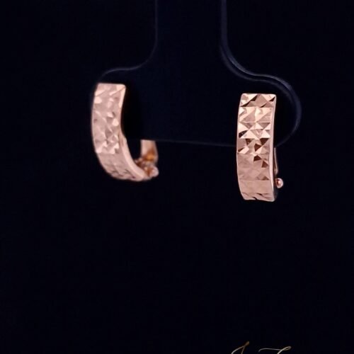 Children's Engraved Huggie Hoop Earrings