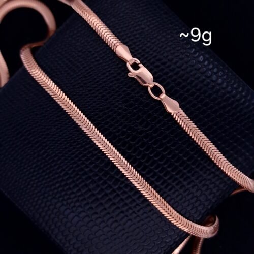 Solid Snake Link Chain Necklace