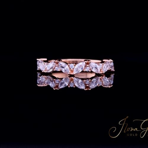 IG Half Marquise Cut Zirconia Ring