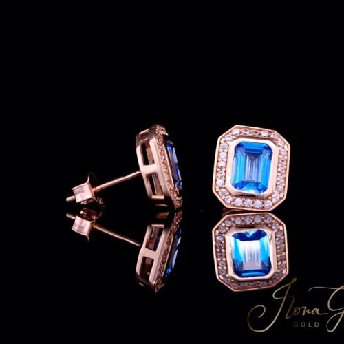 Zirconia Stud Earrings
