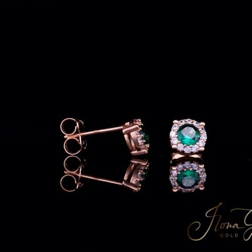 Zirconia Stud Earrings