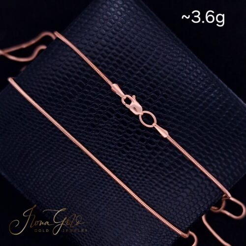 Solid Snake Link Chain Necklace