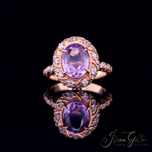 IG Amethyst Zirconia Ring