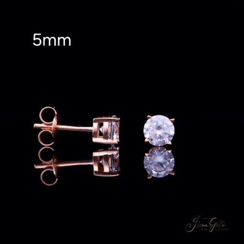 Zirconia Stud Earrings