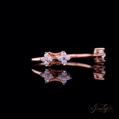 Alternative view of IG Open Blossom Zirconia Ring