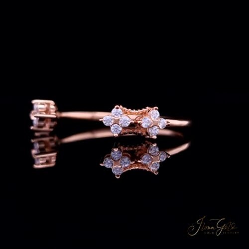 IG Open Blossom Zirconia Ring