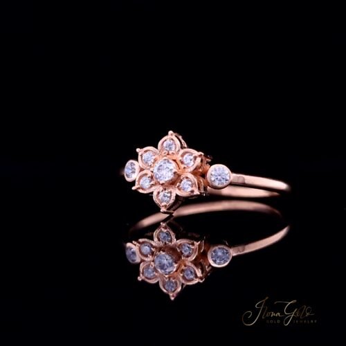 Alternative view of IG Flower Zirconia Ring