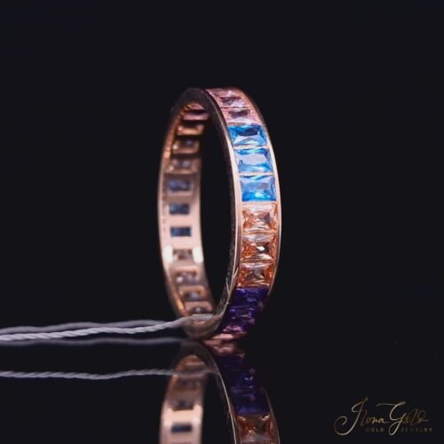 Alternative view of Multicolor Zirconia Ring