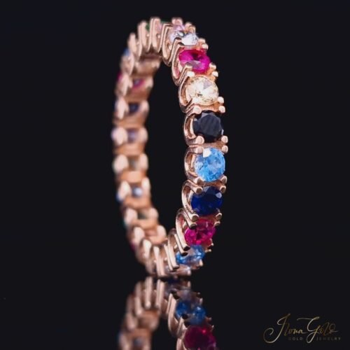 Alternative view of IG Multicolor Zirconia Ring