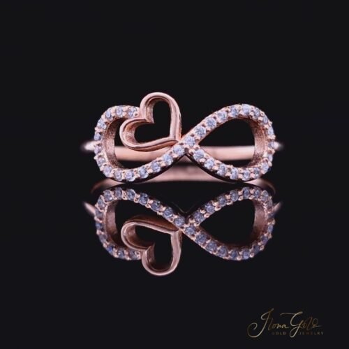 IG Infinity Heart Zirconia Ring