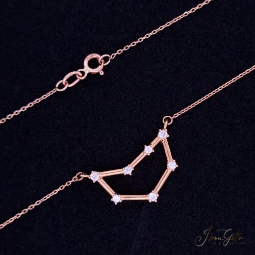 Capricorn Constellation Zirconia Pendant Necklace Set