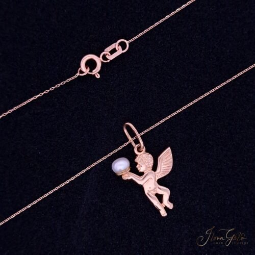 Angel Pendant Necklace Set