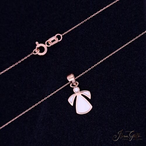 Angel Pendant Necklace Set