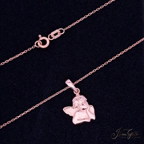 Angel Pendant Necklace Set