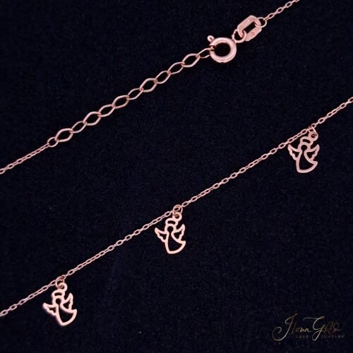 Five Angel Pendant Necklace Set