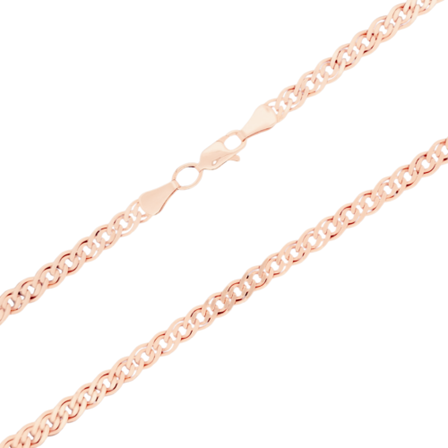 Solid Mona Lisa Link Chain Necklace