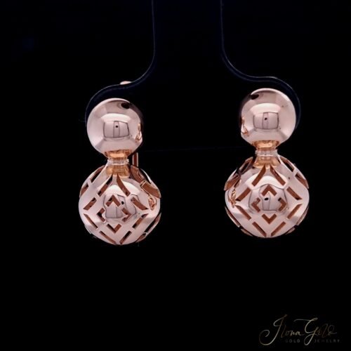 Geometric Filligree Drop Earrings