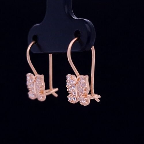 Alternative view of "Butterfly" Drops With White Zirconia