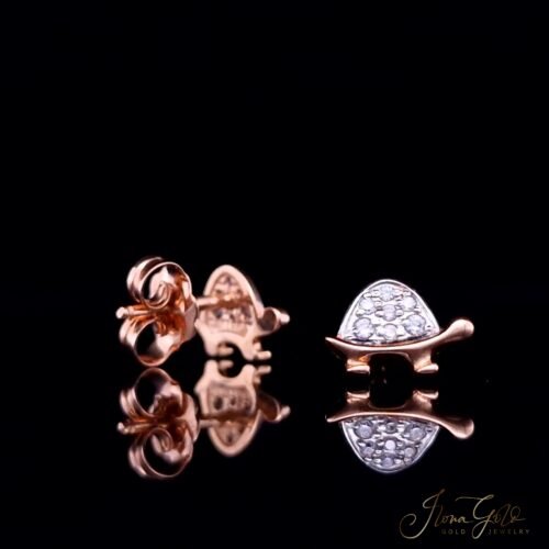 Turtle Zirconia Stud Earrings