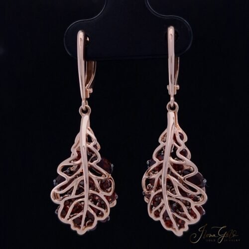 Garnet Drop Earrings