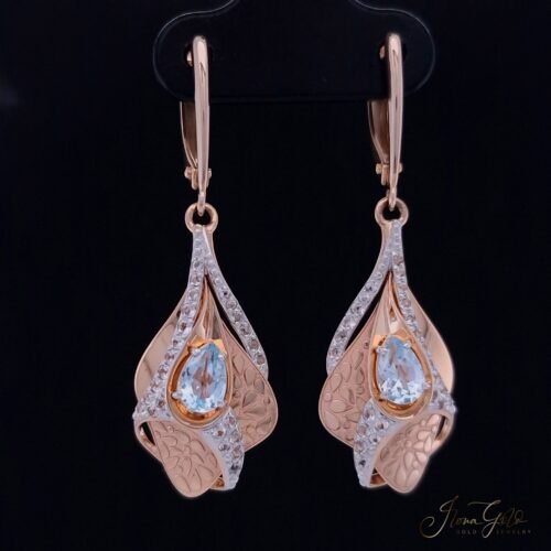 Topaz Zirconia Drop Earrings
