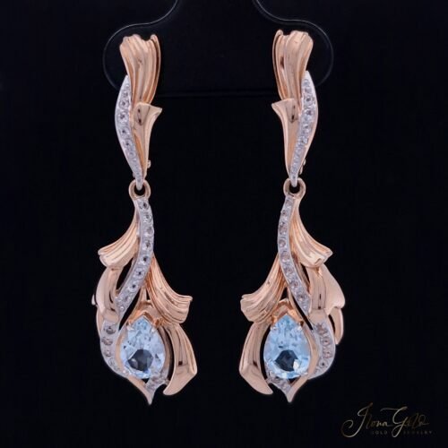 Topaz Zirconia Drop Earrings