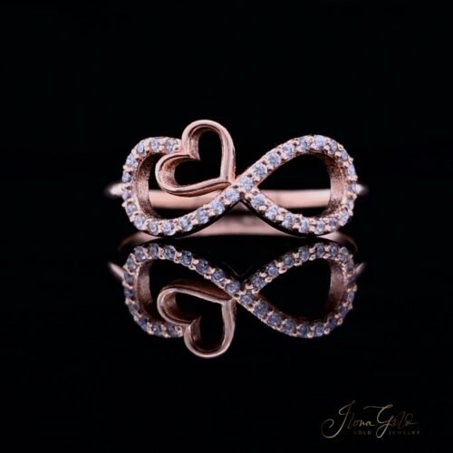 IG Infinity Heart Zirconia Ring