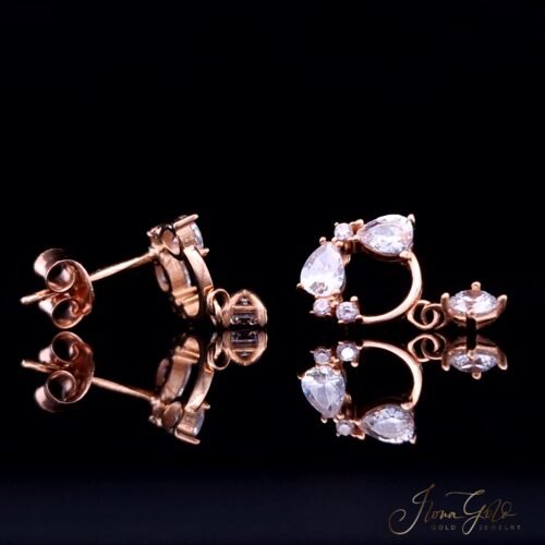 Zirconia Stud Earrings