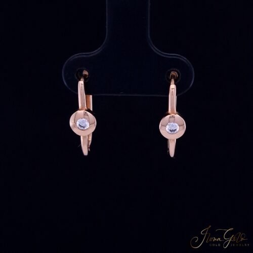Zirconia Hoop Earrings