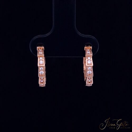 Zirconia Hoop Earrings