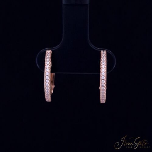 Zirconia Hoop Earrings