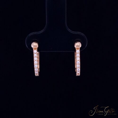 Zirconia Hoop Earrings
