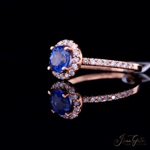 Alternative view of Sapphire Diamond Ring