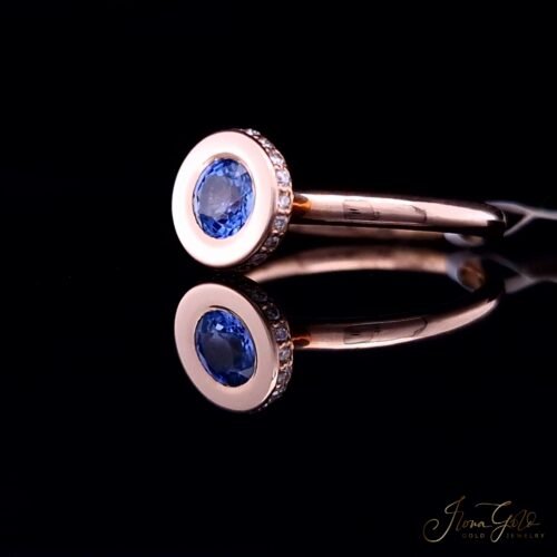 Alternative view of Sapphire Diamond Ring