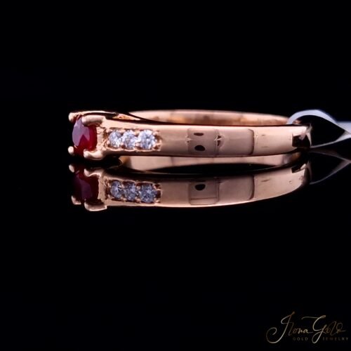 Alternative view of Ruby Diamond Ring