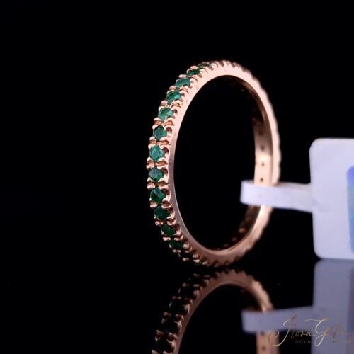 Alternative view of Emerald Eternity Ring