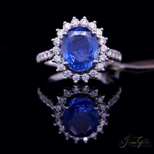 Sapphire Diamond Ring