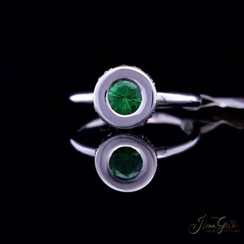 Tsavorite Diamond Ring
