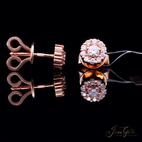 Alternative view of Diamond Stud Earrings