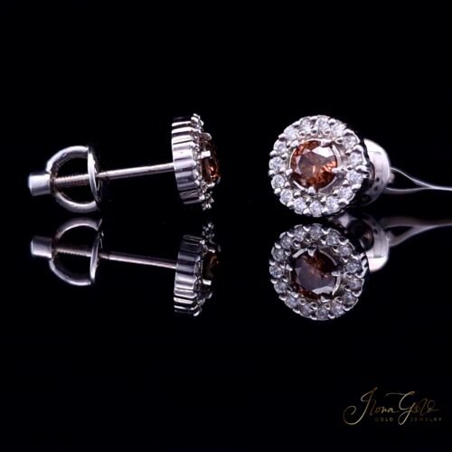 Alternative view of Diamond Stud Earrings