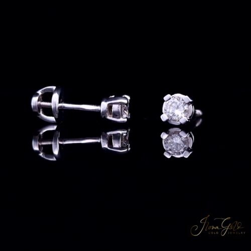 Alternative view of Diamond Stud Earrings