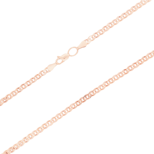 Solid Mona Lisa Link Chain Necklace