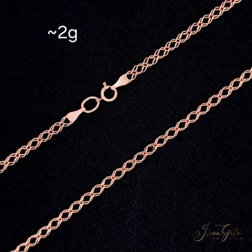 Double Rhombus Link Chain Necklace