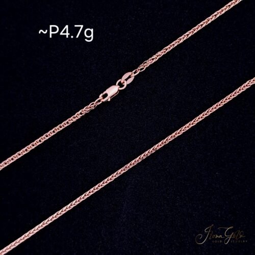 Solid Wheat Link Chain Necklace