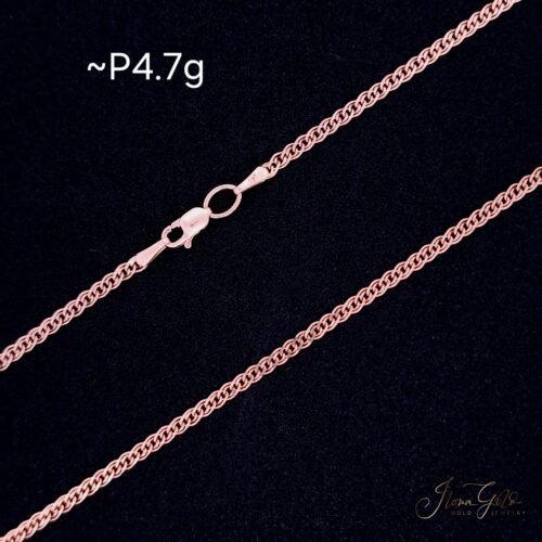 Solid Mona Lisa Link Chain Necklace