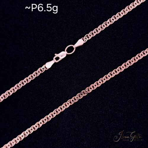 Solid Mona Lisa Link Chain Necklace