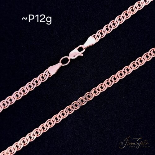 Solid Mona Lisa Link Chain Necklace