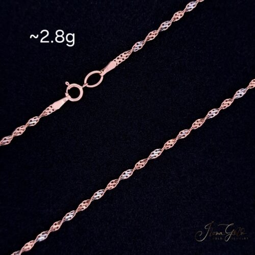 Two- Tone Singapore Chain Necklace